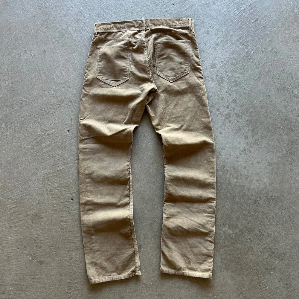 Banana Republic Corduroy Pants Size 32x32 Tan Vintage  Straight Leg Cotton Chino